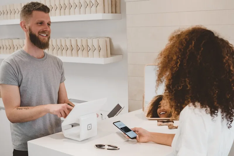 A person reviewing payment options on a laptop before making a discreet online purchase