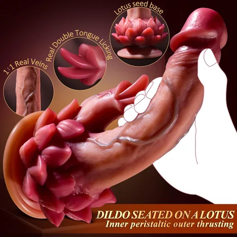 7-Inch Big Dildo with Remote Control & Clitoral Vibrator - Main Image