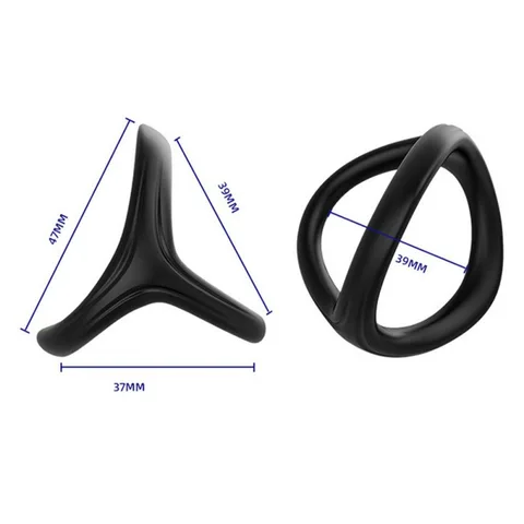 Flexible silicone penis ring for comfortable private part protection