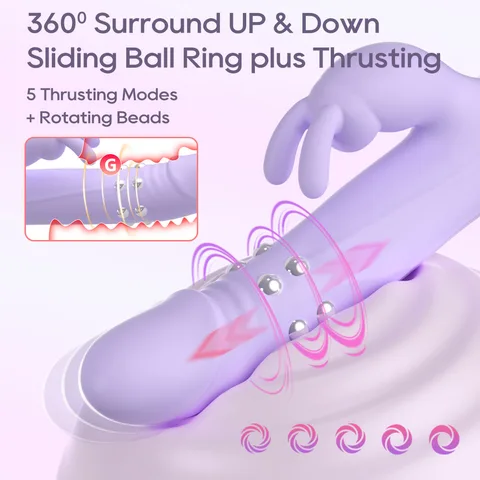Dual Stimulation Rabbit Vibrator - Ergonomic Design