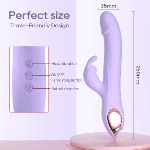 Dual Stimulation Rabbit Vibrator - Ergonomic Design
