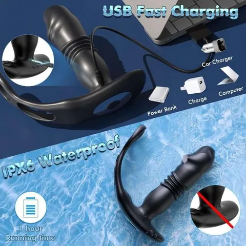 App-Controlled Prostate Massager & Vibrating Anal Plug – Silicone