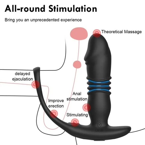 App-Controlled Prostate Massager & Vibrating Anal Plug – Silicone