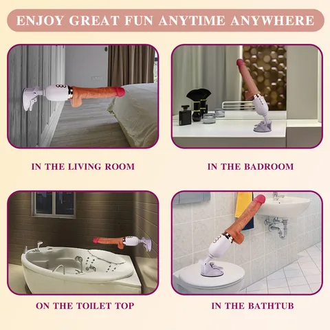 Remote Control Vibrating Dildo with Heating & Thrusting Modes